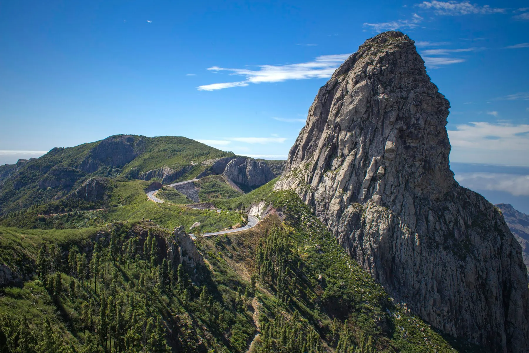 Roque de Agando en La Gomera